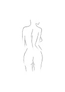 Female Body Silhouette No2 | Gör en egen poster